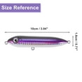 thumbnail image 3 of Unique Bargains Fishing Lures Catfish Rattling Line Float Lures Topwater Bass Lures Lifelike Bass Fishing Lures for Santee Rig Fishing Silver Tone, Purple, 3 of 7