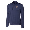 thumbnail image 2 of Men's Cutter & Buck  Navy Durham Bulls Big & Tall Stealth Heathered Quarter-Zip Pullover Top, 2 of 3