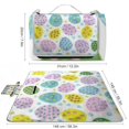 thumbnail image 2 of Awypu Easter Eggs Square Outdoor Picnic Mat for Camping Hiking Festivals 58.3x58.3in, 2 of 6