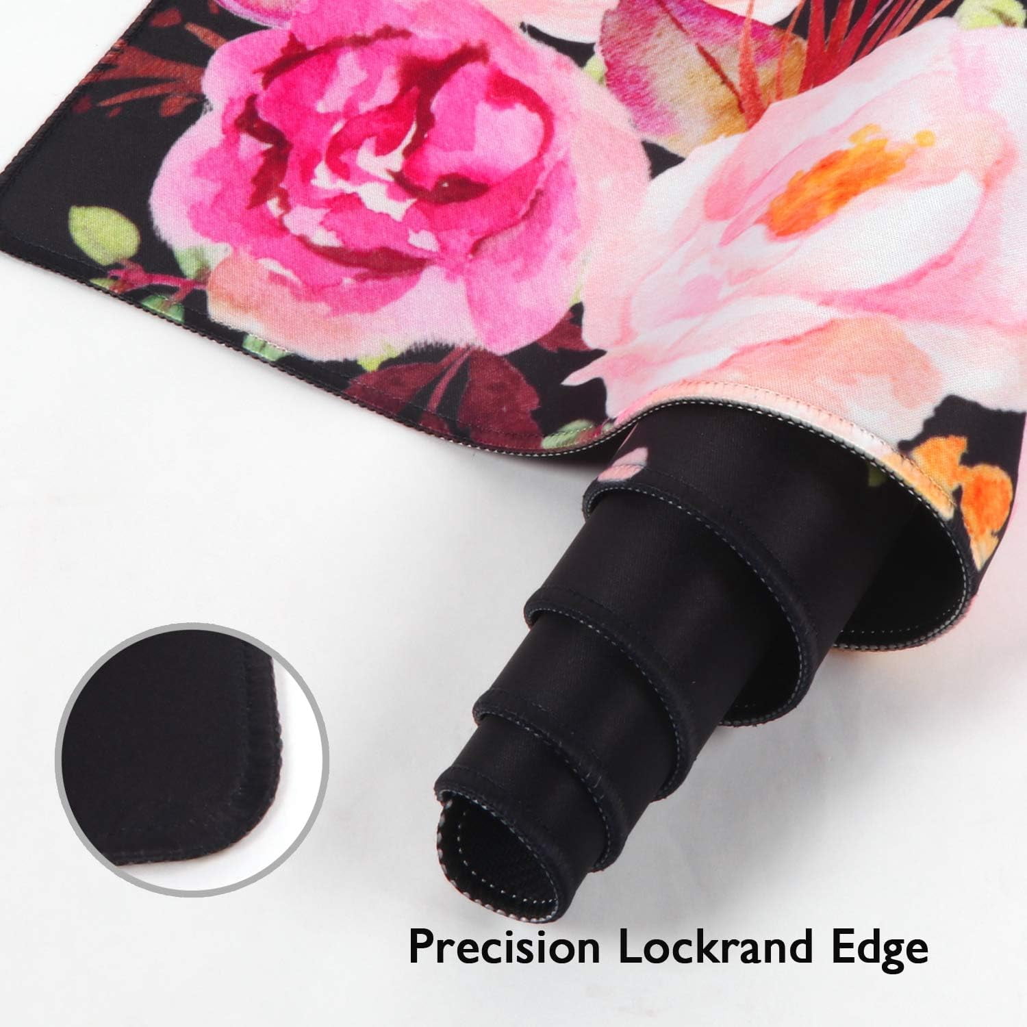 Flower Extended Gaming Mouse Pad - Large Non-Slip Rubber Base Mousepad, Waterproof Keyboard Mat, Stitched Edges, Perfect for Work, Game, Office, Home, 35.4x15.7 Inch