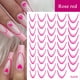 thumbnail image 1 of Pegatinas para uñas para decoración de uñas, pegatinas para uñas para mujeres, pegatinas para uñas de color sólido, pegatinas para uñas con degradado francés, pegatinas adhesivas para uñas en la parte, 1 of 4