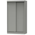thumbnail image 2 of Better Home Products Modern Wood Double Sliding Door Wardrobe in Light Gray, 2 of 3