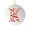 Red, variant on yulier 26 Initial Letters Christmas Ornaments, Personalized Christmas Candy Cane Initial Ornaments, Christmas Tree Decorations 3.9" Round Acrylic Hanging Pendant Christmas Gifts