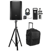 JBL PRX812W 12" 1500 Watt Powered PA DJ Speaker w/ DSP/WiFi+Rolling Travel Bag