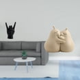thumbnail image 2 of Escultura De Gesto De Roca Con Forma De Pera Abrazando, Soporte Para Libros, Adorno De Cerámica, Señal De Mano Creativa, Estatua De Dedo De Mano Fina Para Decoración De Apartamento,, 2 of 8