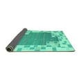 thumbnail image 2 of Ahgly Company Indoor Rectangle Abstract Turquoise Blue Contemporary Area Rugs, 4' x 6', 2 of 4