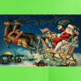 thumbnail image 3 of CafePress - Vintage Santa Sleigh T Shirt - Light T-Shirt - CP, 3 of 4