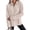 454#Beige, variant on Women Quarter Zip Pullover Soft Mock Neck Half Zip Sweatshirt Long Sleeve Loose Drop Shoulder Scalloped Hem Top Tee
