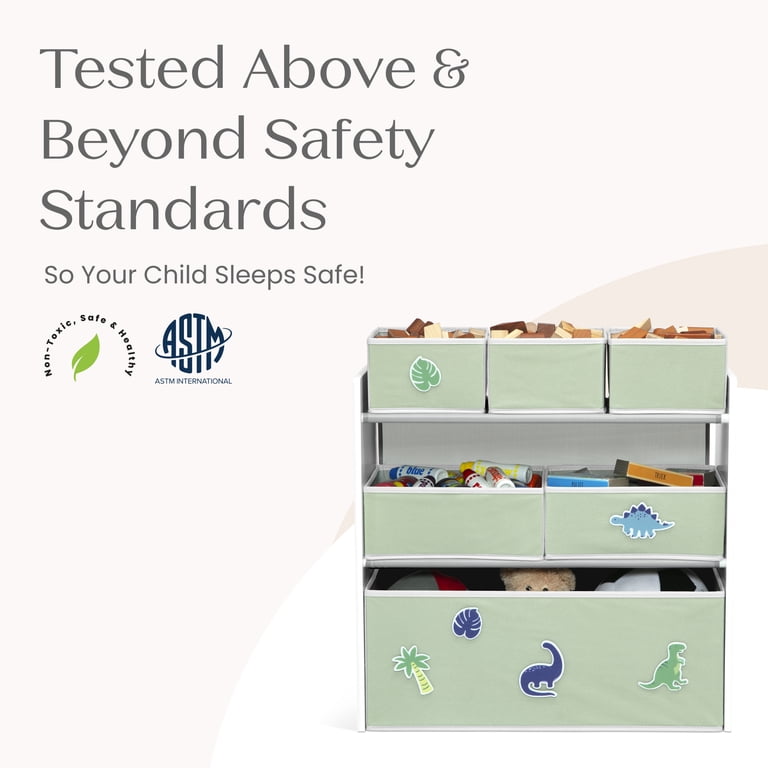 Delta Children 6-Bin Toy Organizer, Interchangeable Patches photo 7