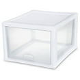 thumbnail image 3 of Sterilite 27 Qt. Stacking Drawer Plastic, White, Set of 4, 3 of 13