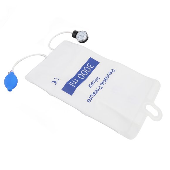 Pressure Infusion Bag With Indicator Gauge Head For Rapid Blood And Fluids Infusion, TPU Material, Suitable For Emergency Patients, Essential Product For First Aid