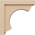 thumbnail image 3 of 4"W x 16"D x 16"H Thin Emerson Rough Cedar Woodgrain TimberThane Corbel, Primed Tan, 3 of 6