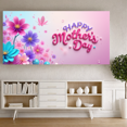 thumbnail image 4 of Floral Decorative Mother's Day Banner Spring Flower Theme Polyester Material Happy Celebration for Mother's Day Party Family Event Indoor Decoration, 4 of 9