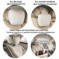 thumbnail image 3 of Luxury Quality Car Seat Pillow Neck / Maybach Design S Class Ultra Soft Natrual Car Headrest Neck Support Seat Auto Accessories, 3 of 5