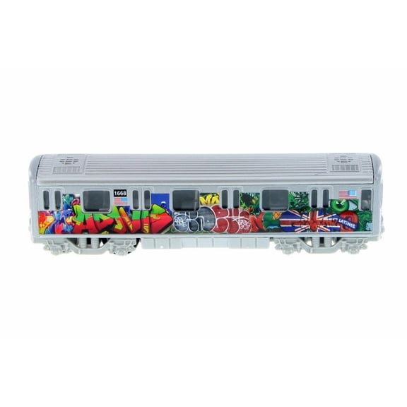 Metro Subway with Graffiti, Green - Showcasts 2233DGF - 1/43 scale Diecast Model Toy Car (Brand New but NO BOX)