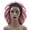 Pink, variant on Yoyauz Oversized Women's Satin Hat With Double Layered Headband, Suitable For Sleeping Braids And Curly Hair