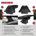 thumbnail image 4 of YAKIMA SkyLine Towers Roof Rack for Vehicles w/Fixed Points (Set of 4), 4 of 8