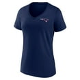 thumbnail image 2 of Women's Fanatics Navy New England Patriots Plus Size Mother's Day #1 Mom V-Neck T-Shirt, 2 of 3