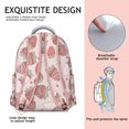 thumbnail image 5 of Trendy Strawberry Design Backpack for School & Work - Lightweight College Bag for Teens & Adults, Roomy Bookbag with Organizer Pockets, Cute Strawberry Print, Ideal Gift for Students, 5 of 6