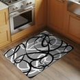 thumbnail image 2 of Rectangle Rug 2x3ft Area Rug,Abstraction Distortion Lines Art Area Rugs for Living Room Bedroom,Black White Gray Floor Mat Non-Slip Non-Shedding Carpet Indoor Accent Rugs, 2 of 9