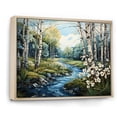 thumbnail image 2 of Designart "Birch Woods Winds VIII" Tree Birch Floater Framed Canvas Wall Art, 2 of 7