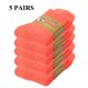 thumbnail image 1 of Calcetines de lana súper gruesos para hombre y mujer, medias cálidas de Color sólido para botas contra el frío y la nieve, 5 pares, 1 of 4