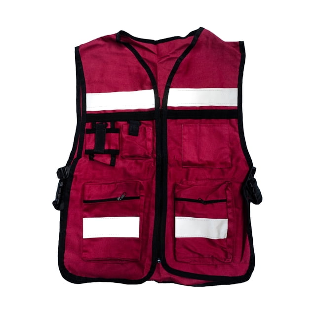 Chaleco Brigadista Unitalla Color Guinda