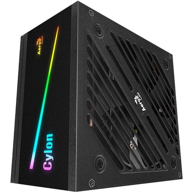 Fuente de poder AEROCOOL Gamer 500W Cylon 80 Plus Bronze Negro