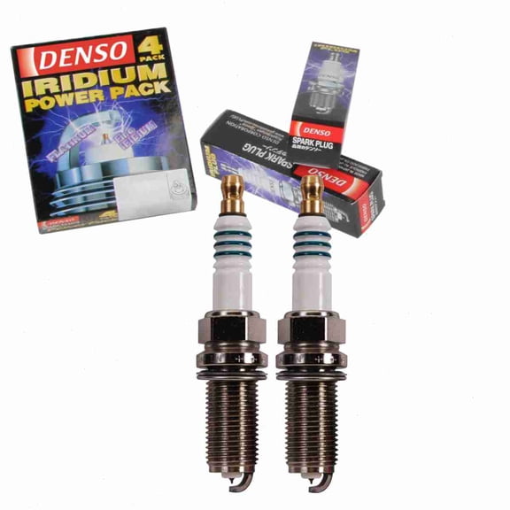 2 pc DENSO 5347 Iridium Power Spark Plugs for IKH27 Ignition Wire Secondary