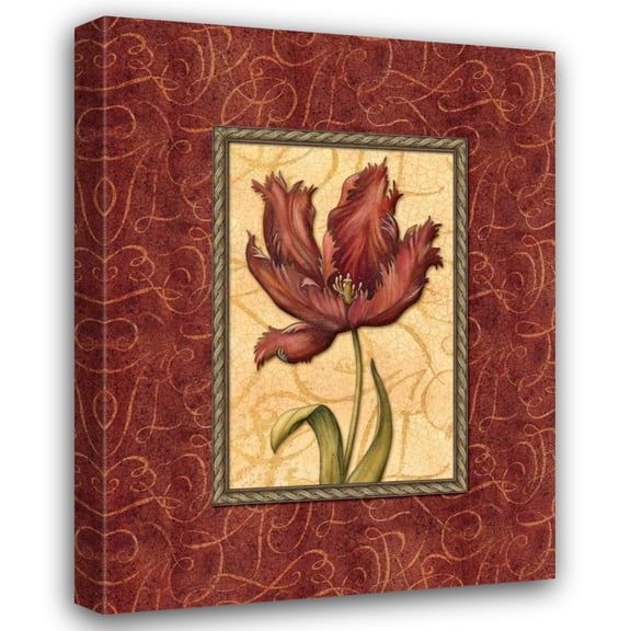 Charlene Audrey 15x18 Gallery Wrapped Canvas Wall Art Titled - Red Passion III