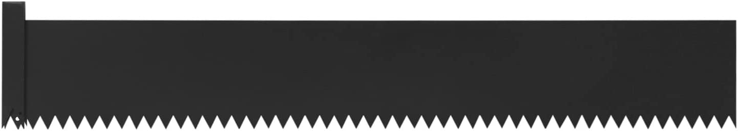 DENEST 6Pcs Steel Lawn Edging 6" x 40" Metal Landscape Edging for Garden Yard Path Lawn Black