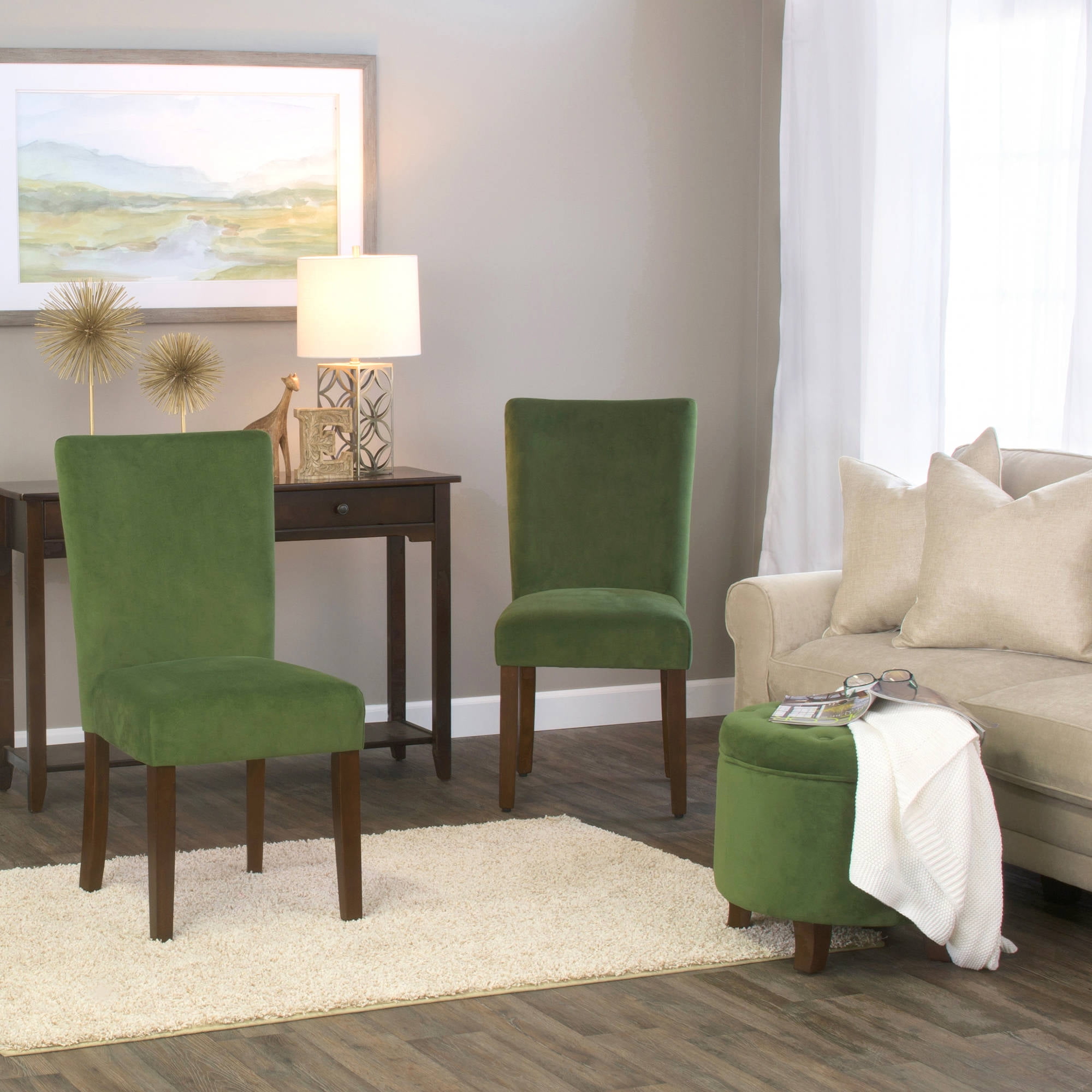 HomePop Tufted Round Ottoman with Storage, Multiple Colors