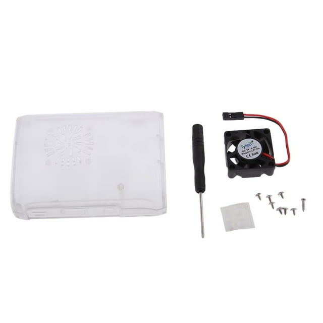 Carcasa protectora de ABS Carcasa y mini ventilador de refrigeración para 2/3 / B + CUTICAT Ventilador y funda protectora ABS