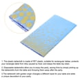 thumbnail image 4 of Uxcell 3 Pack Blue Disposable Plastic Tablecloths 54 Inch x 108 Inch Gold Dots Table Covers for Wedding Parties, 4 of 6