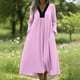 thumbnail image 2 of Vestido de Verano Casual de las Mujeres sin Mangas Gradual Vestido Largo con Cuello en V, Maxi Suelto Fluido para la Playa Y el Uso de Vacaciones, 2 of 8