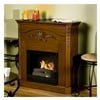 Garrison Electric Fireplace, Brown Mahogany