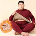 thumbnail image 5 of VEKDONE Plus Size Thermal Underwear for Men Long Johns Set Fleece Lined Heat Retention Underwear Base Layer Top And Bottom Set for Cold Weather, 5 of 7