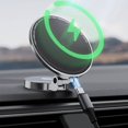 thumbnail image 4 of 15W Magnetic Car Wireless Charger Holder 360 Rotation Foldable Phone Stand, 4 of 9