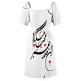thumbnail image 6 of Persian Calligraphy (Life & Time) Sleeveless Dress women's evening dresses 2024 women's fashion dresses, 6 of 6