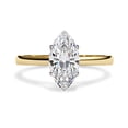 thumbnail image 2 of IGI Certified Lab Grown Diamond Engagement Ring | Center 10x5mm Marquise Cut Solitaire Wedding Promise Rings For Women In 18K Solid Yellow Gold | F-G, VS-SI Quality (0.85 Ctw) Ring Size-8.5, 2 of 7