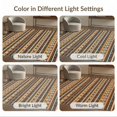thumbnail image 7 of ODIKA 6'x9' Washable Area Rug Chindi Knit Striped Boho Southwestern Banded Motifs Multi Rag Flowing Dynamic for Dining Room, Under Table, Office Décor, Non-Slip Chair-Friendly, 7 of 7