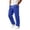 03-Blue, variant on Diufon Cargo Sweatpants for Men Drawstring Fleece Lined Athletic Joggers Casual Loose Sweat Pants with Multi Pockets