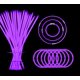 thumbnail image 1 of Yofobu - Pulsera Luminosa A Granel Con Barras Luminosas Moradas, Collares Con Conectores, 50 Quilates, 8.0 In, 4 De Julio, Suministros De Fiesta De Neón Para Año Nuevo, San Valentín, Pascua, Boda, Cum, 1 of 5
