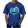 thumbnail image 1 of T-shirt d'Halloween pour Homme, T-Shirt Graphique d'Halloween pour Homme avec Imprimé, Haut Décontracté à Manches Courtes et Col Rond pour Costume et Usage Quotidien, 1 of 5