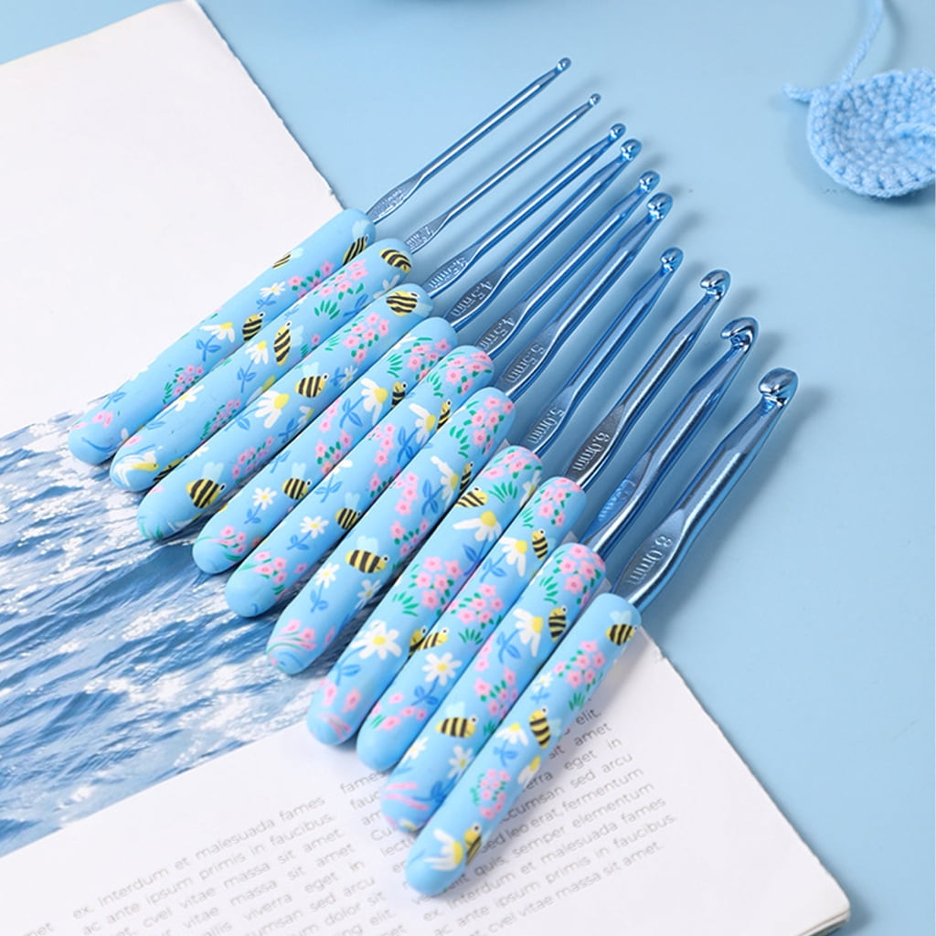 9/12Pcs Ergonomic Crochet Hook for Beginner Knitting Sweater 2.0mm-6.0mm OR 2.0mm-8.0mm Ergonomic Grip Crochet Hook
