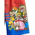 thumbnail image 2 of Super Mario Bros Boys' Bathing Suit Kids Swim Trunks, 4-7, Red, 2 of 4
