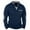 Navy, variant on ZUKMRJPC Men's Cotton V-Neck Sweatshirt Casual Long Sleeve Patchwork Pullover Sweatshirt Soft Breathable Sport Workout Tops with Pocket