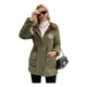thumbnail image 1 of Chaqueta De Lana De Algodón Con Capucha Para Mujer Engrosada, 1 of 8