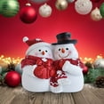 thumbnail image 4 of Christmas Table Decorations,LED Lighted Resin Snowmen Figurines, Light Up Snowman Holiday Present, Battery Operated Winter Xmas Decor for Home Indoor Kitchen Room Holiday Party, 4 of 6