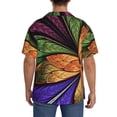 thumbnail image 3 of Kdxio Men's Hawaiian Shirt for Men Short Sleeve Shirt Multicolored Beautiful Flower1 Summer Casual Holiday Beach Button Down T-Shirts, 3 of 5